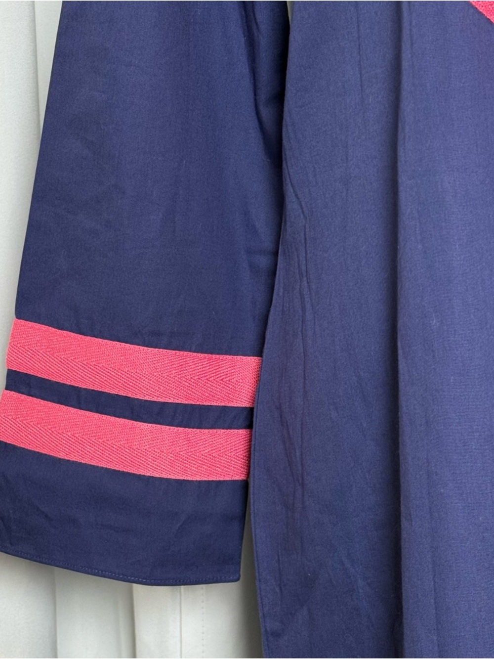 Sail to Sable Maxi Tunic Caftan Dress Women’s Small Blue Pink Resort Preppy - Picture 6 of 13
